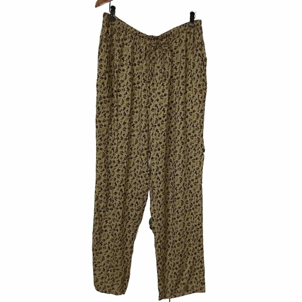 Vintage Floral Wide Leg Pants